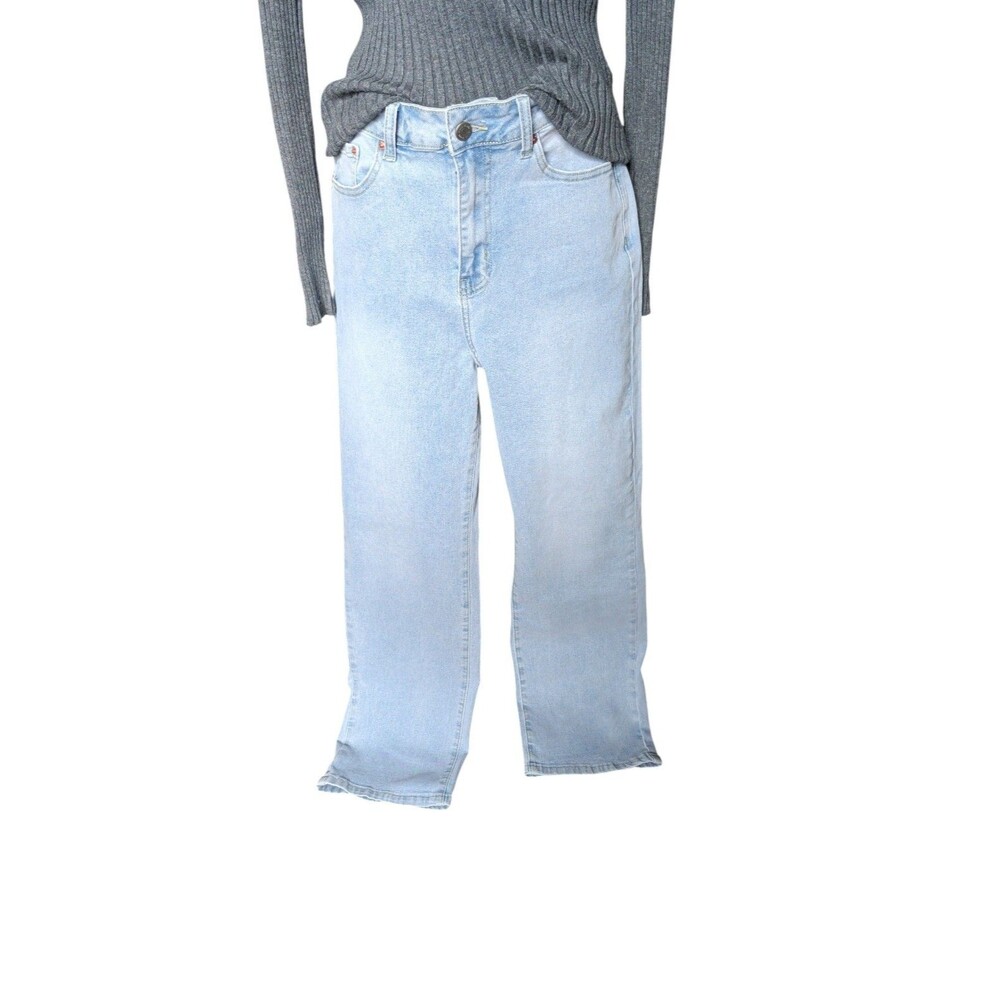 NV Felix Women's High Rise Straight Leg Jeans - Light Wash Size 26/40   M Nwt